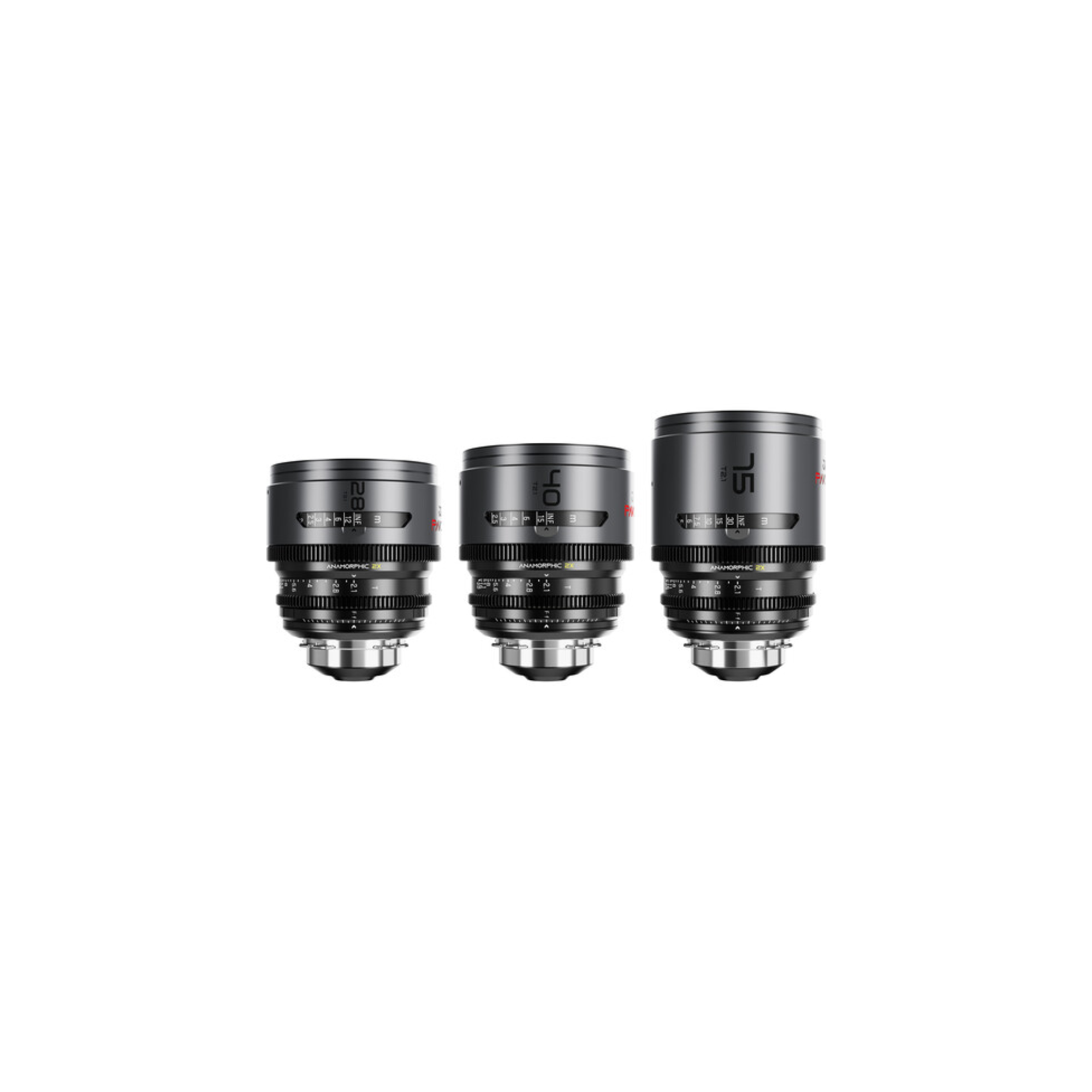 Kit 28-40-75mm 2xAnamorphic N