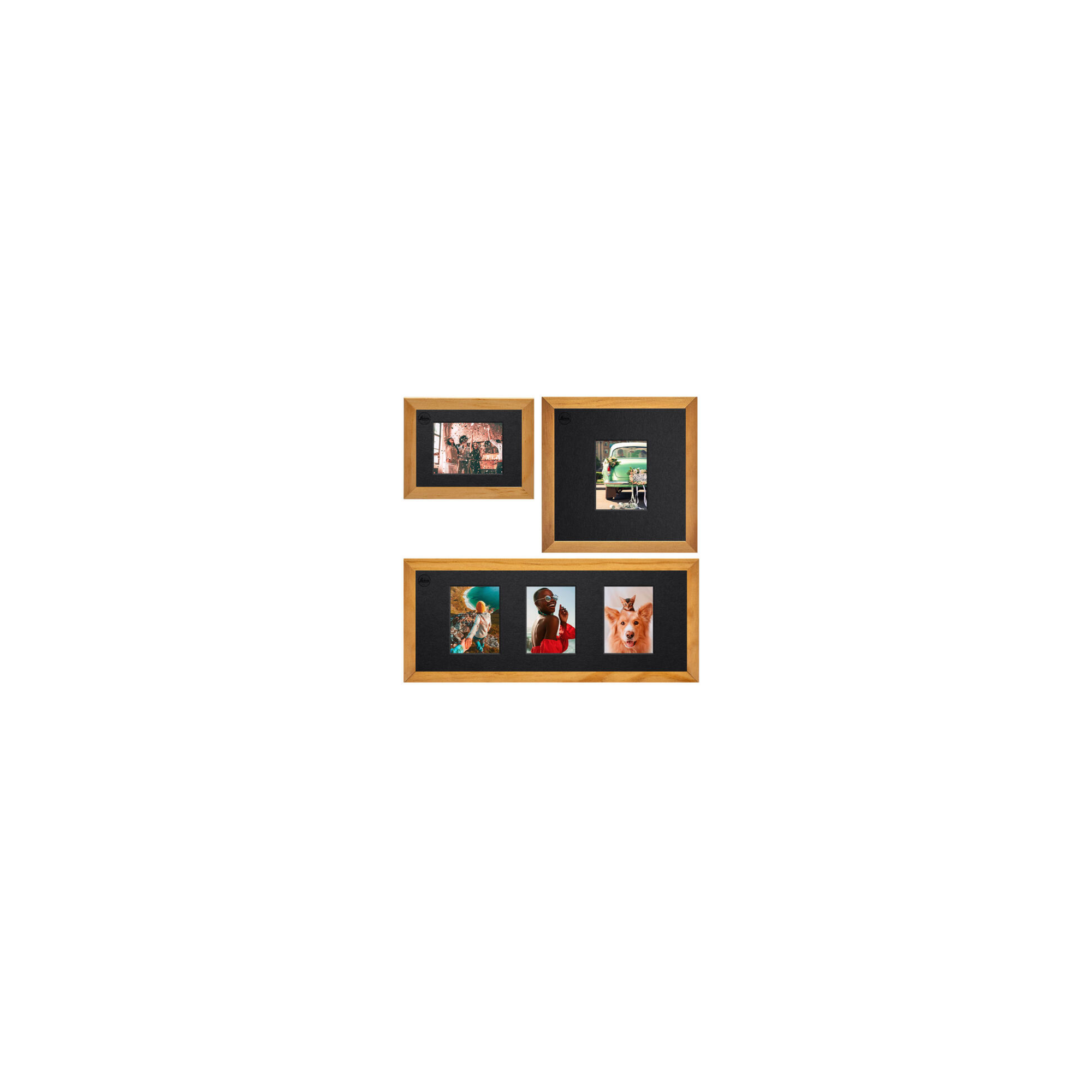 Picture frame set Pine Natural