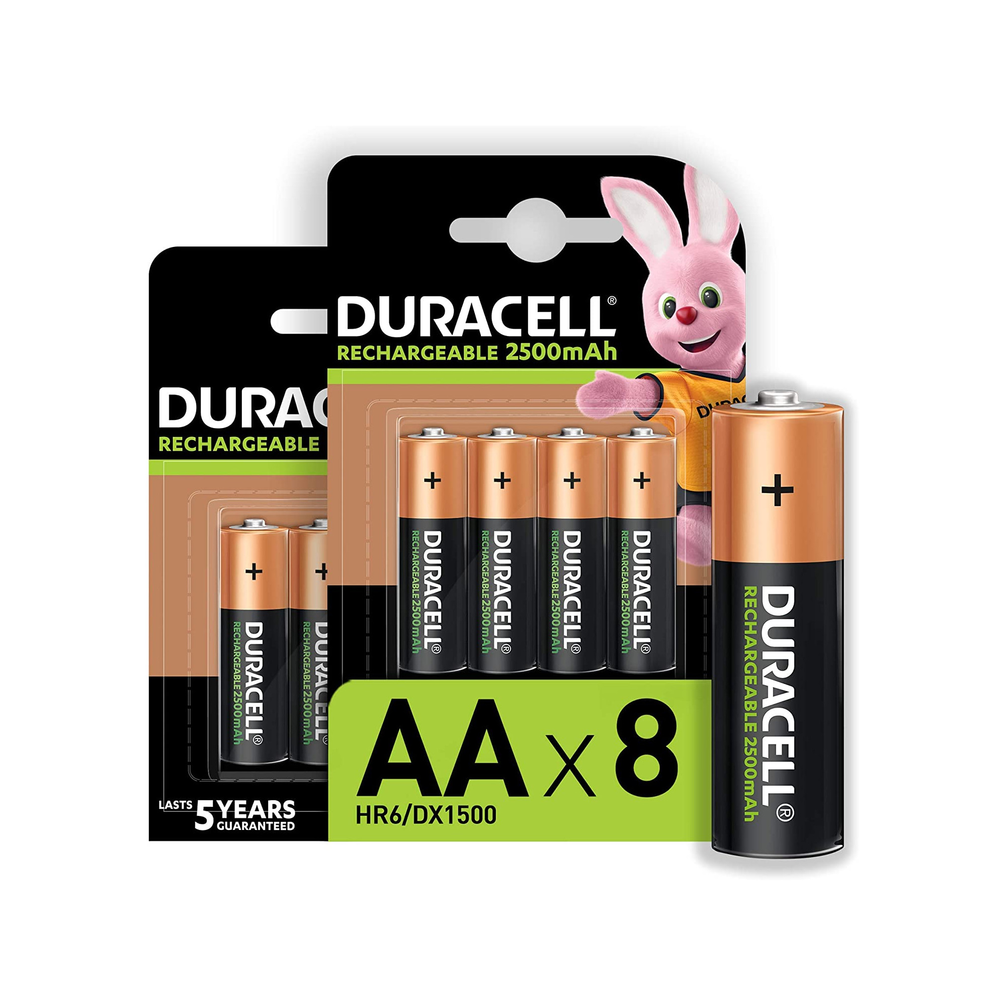 8 Batterie AA Ric. 2500mAh