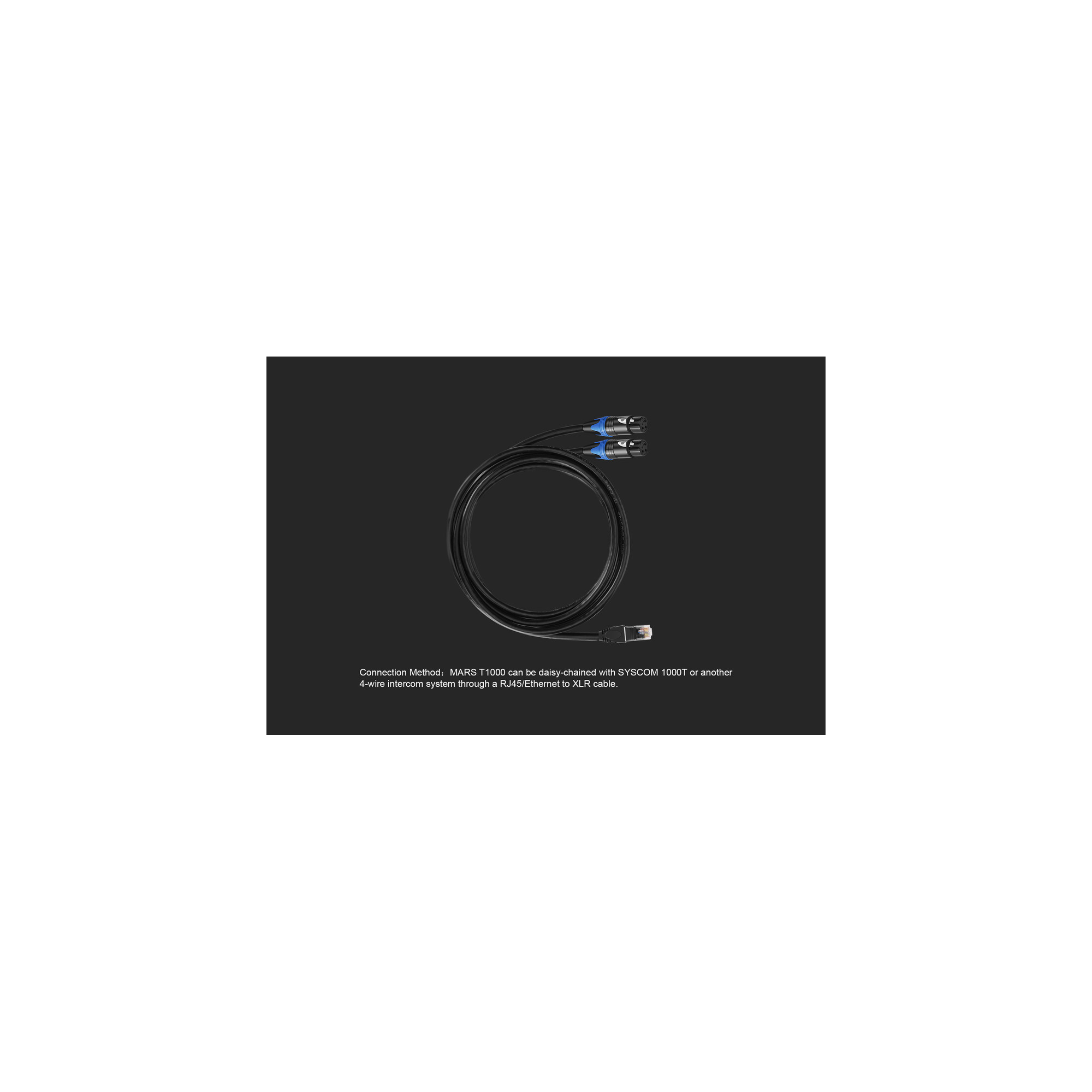 Ethernet to XLR cable