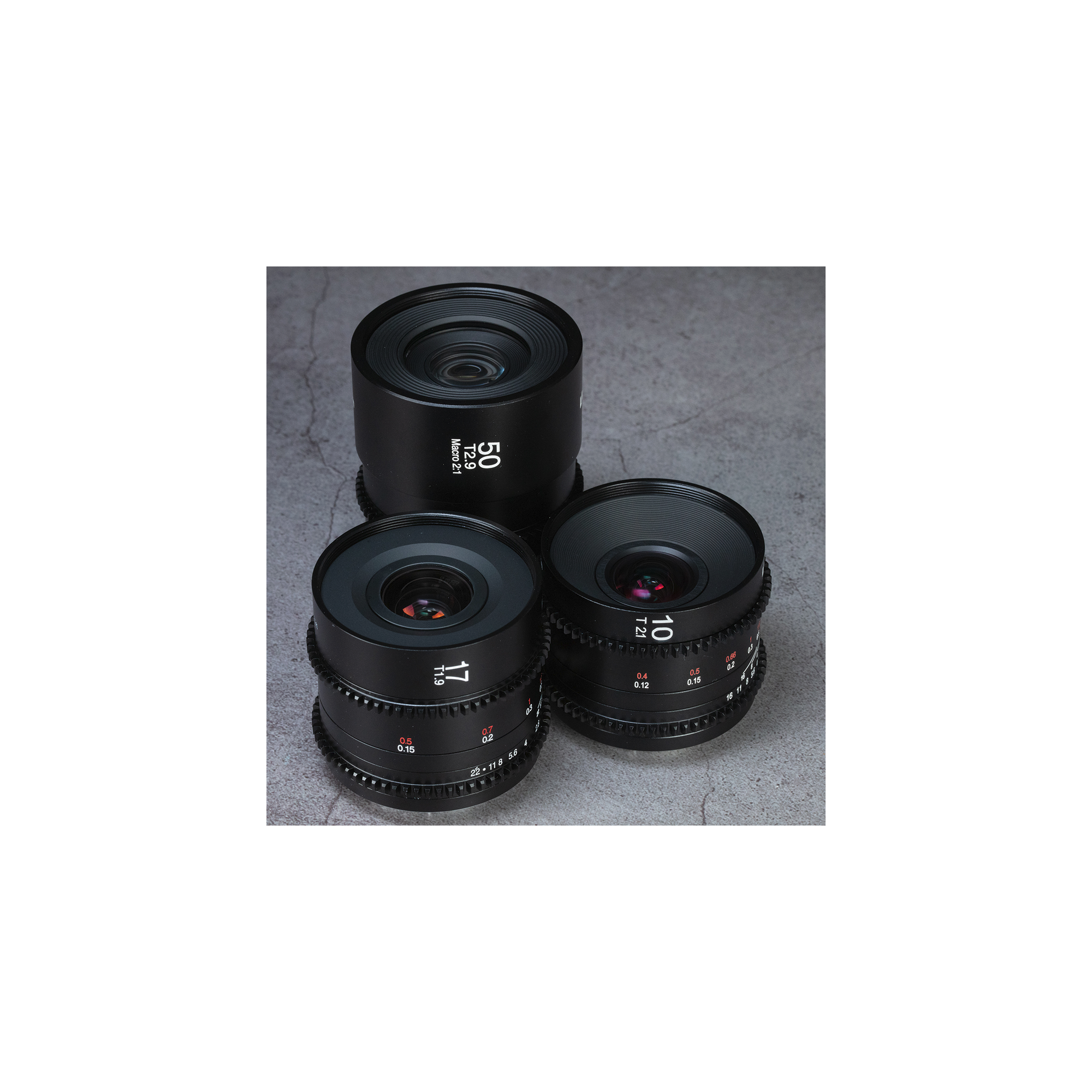 Macro Cine 10mm + 17mm + 50mm
