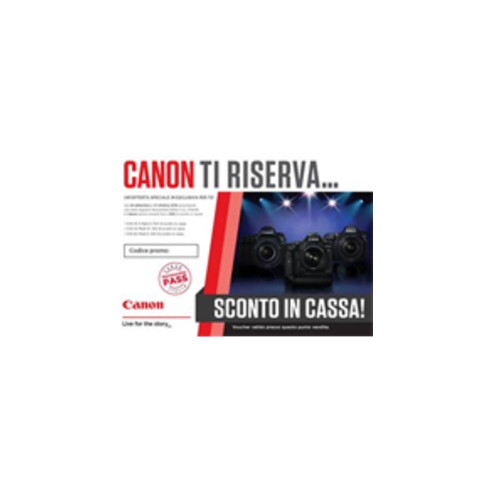 Voucher Canon ti riserva..