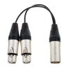 XLR M to Double XLR F