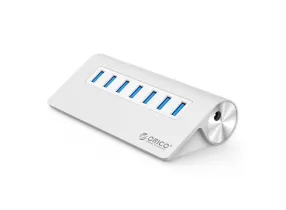 ORI-M3H7 - 7-Port Aluminum USB 3.0 Hub High Speed 5Gbps with 12V Power Adapter