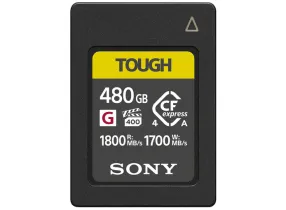 CEA-G480T - 480GB TOUGH CF Express Type A Flash Memory Card, 1800 MB/s Read, 1700 MB/s Write