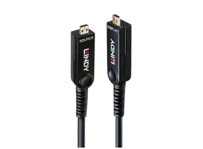 Hybrid fiber-optic Micro-HDMI 8K60 (10 m) - Hybrid fiber-optic 8K60 Micro-HDMI cable with HDMI connectors, LSZH – 10m