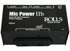 PB224 - 2-Channel Portable Battery Operated Phantom Power Supply