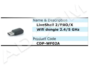 CDP-WF02A - Dongle WIFI for LiveShell X