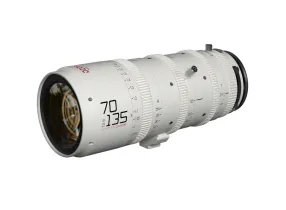 DZO Catta FF Zoom 70-135mm - W - Catta 70-135mm T2.9 E-Mount Cine Zoom Lens (White), Full-Frame, Filter 77 mm