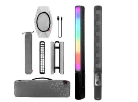 Fiveray F100 - LED Photo Stick Light, Adjustable, 100W, 2700K to 6200K - Black