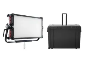 Nova II 2x1 Hard Rolling Case - 2x1 RGB LED Light Panel, 1800 to 20,000K, Max. 1250 W, IP65 + Case Kit