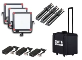PL-E60D 3KIT - 3 Bicolour Soft LED Illuminators 320 LEDs 2700°K~6500°K 60W TLCI=99 DMX V-Mount