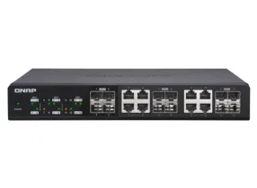 QSW-1208-8C - QNAP Unmanaged Switch 50W, 100-240VAC, 50/60 Hz