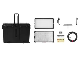 NOVA 9 2x1 Rolling Case Kit - 650W LED, 1,800K - 20,000K, IP65 with Rolling Hard Case
