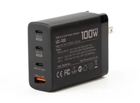 UC-100 - 100W PD3.0 USB-C/A GaN Travel Charger