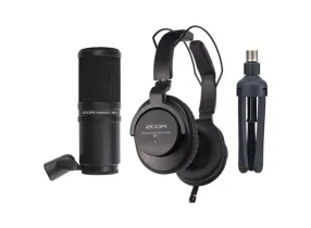 ZDM-1 Podcast Mic Pack - Podcast Mic Pack with Headphones, Windscreen, XLR, and Tabletop Stand
