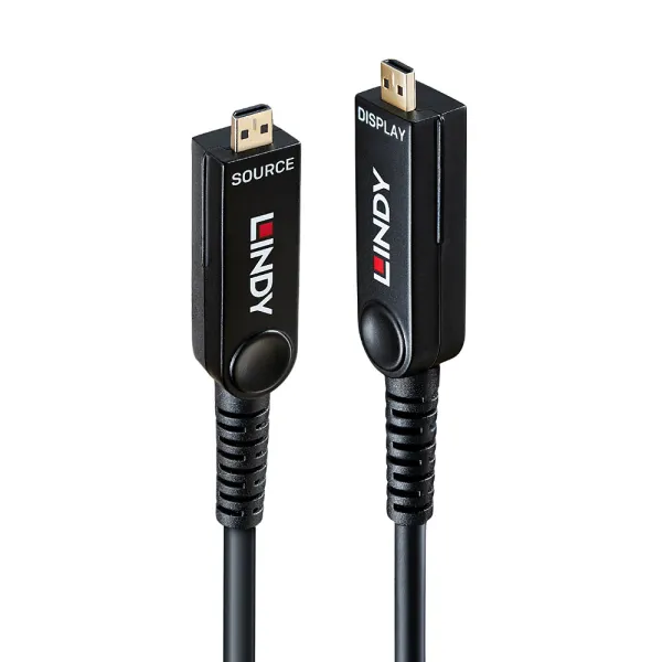 Hybrid fiber-optic Micro-HDMI 8K60 (10 m) - Lindy