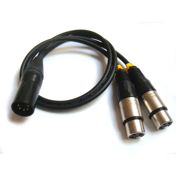 XLR-5M to 2x XLR-3F  50 - Adcom Cable