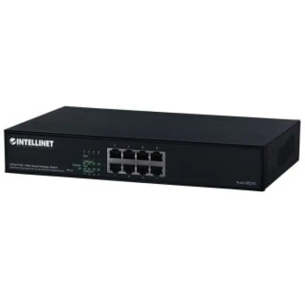 Switch 8 port Gigabit PoE+ - Techly